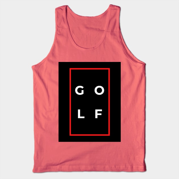 Modern Golf Shirt Tank Top by Golfers Paradise